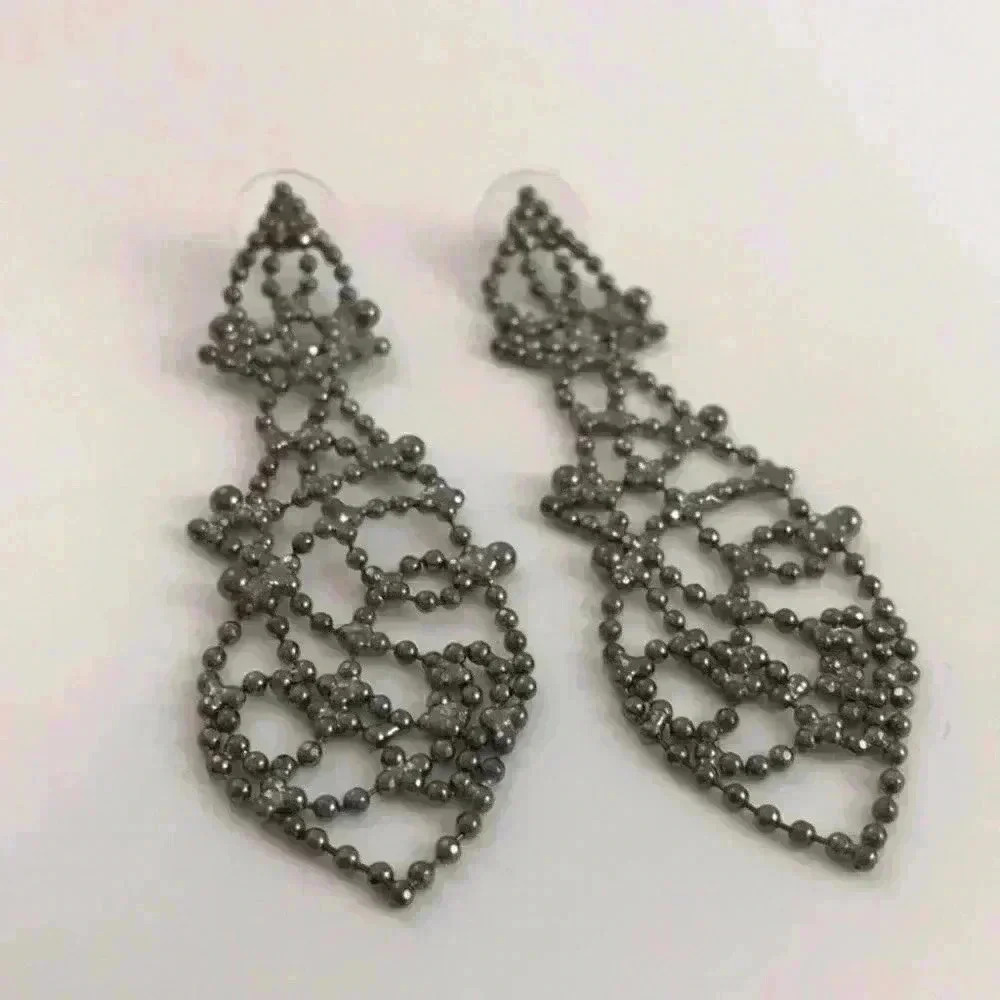 Vera Wang New Post Ball Chain Chandelier Earrings